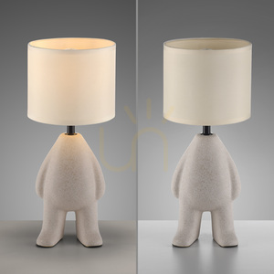 JUST LIGHT TED 14191-39 table lamp, beige, 38 cm, 1×E27 small 12