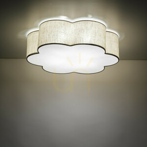 TK-Lighting CAPRI LEN 10746 flush ceiling light, beige, 49 cm, 4×E27 small 1
