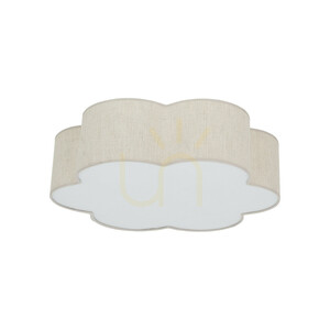 TK-Lighting CAPRI LEN 10746 flush ceiling light, beige, 49 cm, 4×E27 small 0