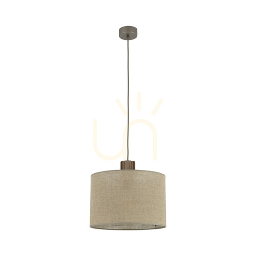 Check Viga Shade Walnut Pendant Light 1 Xe27
