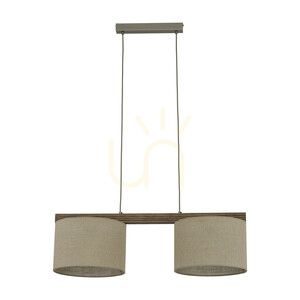 Viga Shade Walnut Pendant Light 2 Xe27 small 8