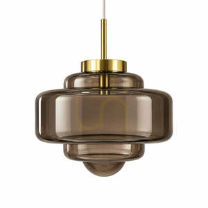 Pendant Light BAZAR BIZAR Smoky Brown Glass Metal 160 cm 1 Pendant Light BAZAR BIZAR Smoky Brown Glass Metal 160 cm small 1