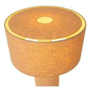 Lucide LEEROY Grey Flax Japandi Table Lamp small 2