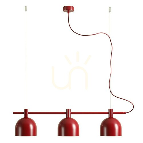 Check Beryl 3 Red Wine ALDEX 976E_15 Pendant Light