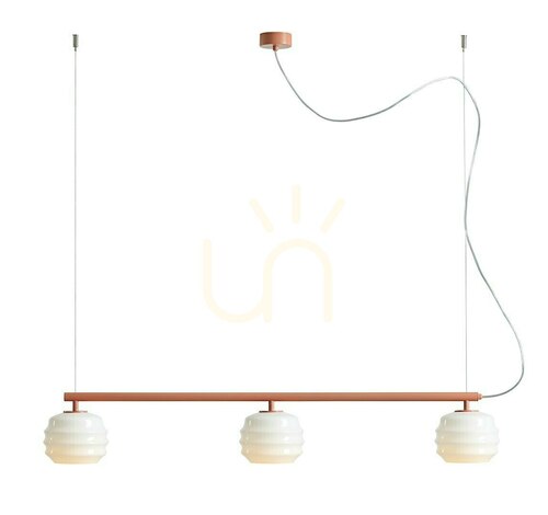 Check ALDEX 1159E_11 Puff 3 Coral Pendant Light
