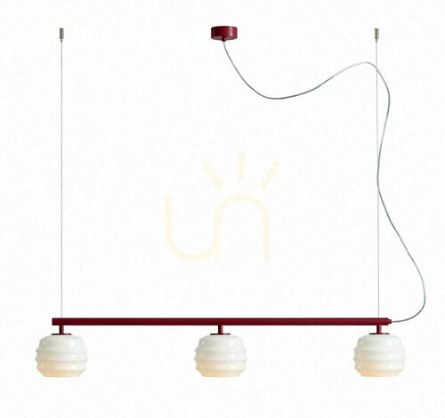 Check Puff 3 Red Wine ALDEX 1159E_15 Pendant Light