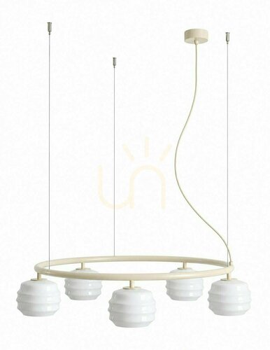 Check ALDEX 1159F20_R Puff 5 Ring Cotton Pendant Light