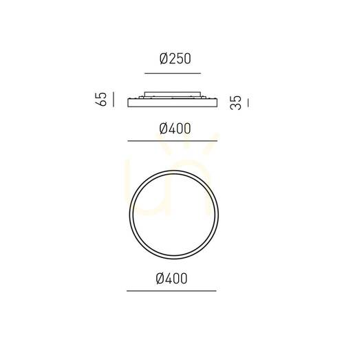 Check AELA P/P FAEPA1 Ceiling Light, Orange, Gea Luce
