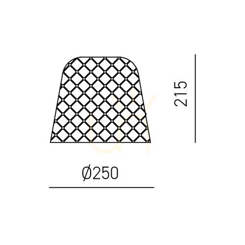 Check ALICE V/P FALVA1 Amber Gea Luce Pendant Light