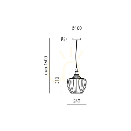 Check CLEOFE S/10 FCLSC10 Cobalt Pendant Light by Gea Luce