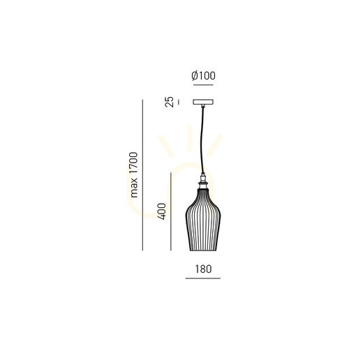 Check CLEOFE S/12 FCLSO12 Ochra Gea Luce Pendant Light