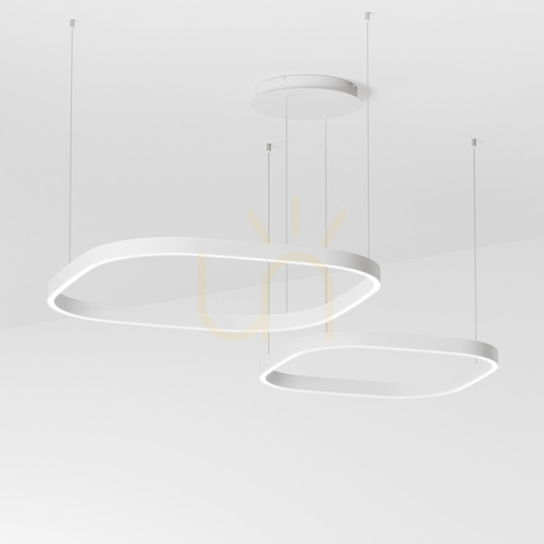 Check CRISEIDE S/2D Q FCRSB5Q White Gea Luce Pendant Light