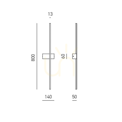 Check CYNARA A/P FCYAT1 Wall Sconce, Titanium, Gea Luce
