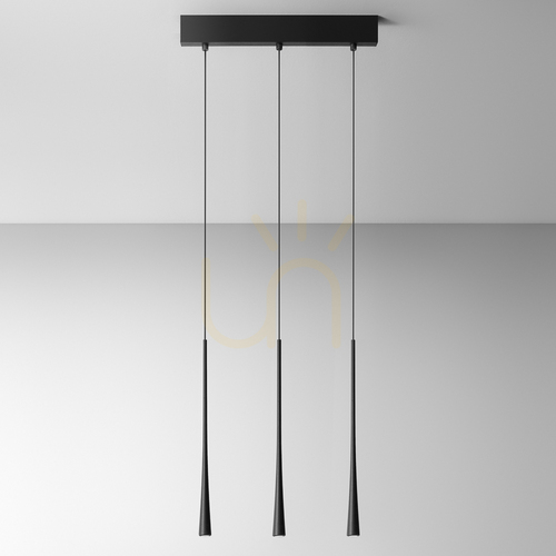 Check DAFNE S/3P FDA3PN Black Gea Luce Pendant Light