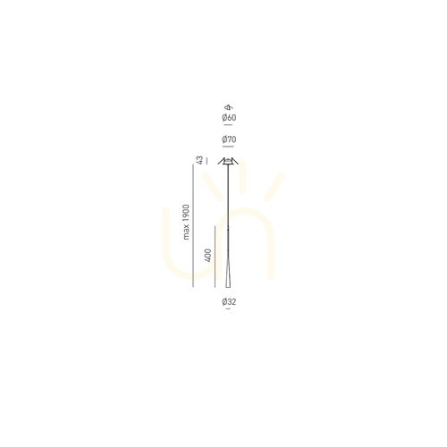 Check DAFNE SP/I FDA1PNI Black Gea Luce Pendant Light