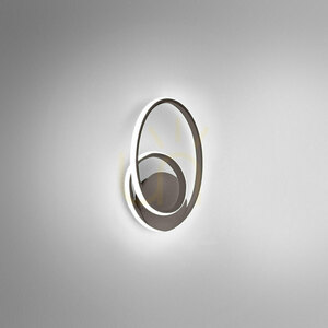 DIVA A FDIAT1 Wall Sconce, Titanium, Gea Luce small 0