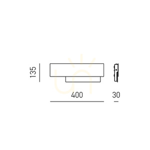 DOHA A/P FDOAN1 Black Wall Sconce by Gea Luce small 1