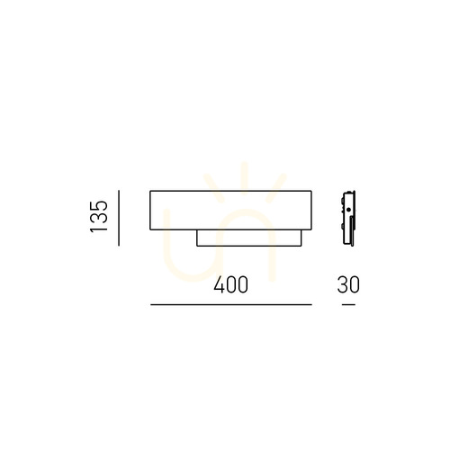 Check DOHA A/P FDOAT1 Wall Sconce, Gray-Brown, Gea Luce