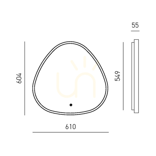 Check ECARIS A/P FECAP1 Peach Wall Sconce by Gea Luce