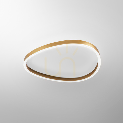 Check ECARIS P/M FECPO2 Ceiling Light, Gold, Gea Luce