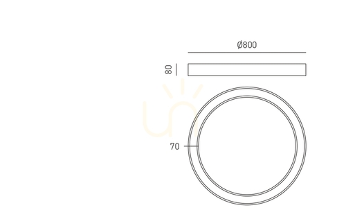 Check FLOR P/G FFLPB3 Ceiling Light, White, Gea Luce