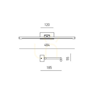 GAP441N White Wall Sconce by Gea Luce small 1