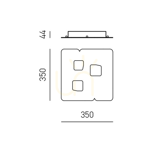 Check GISELLE Ceiling Light P/P FGIPT1 Gray-Brown by Gea Luce