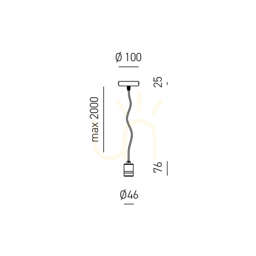 Check GSO091 Black Gea Luce Lampshade Accessory