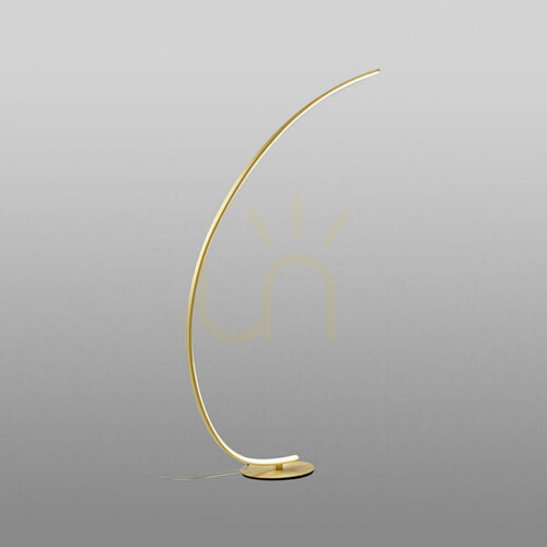Check IOLE P/T FIOPIO Floor Lamp, Gold, Gea Luce