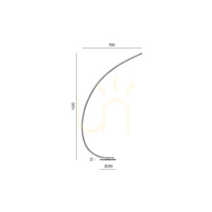 IOLE P/T FIOPIT Titanium Floor Lamp by Gea Luce small 1