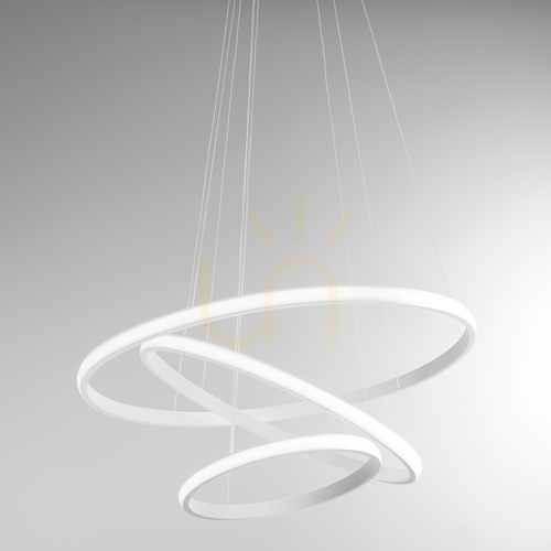 Check IOLE S/3 FIOSB3 White Gea Luce Pendant Light