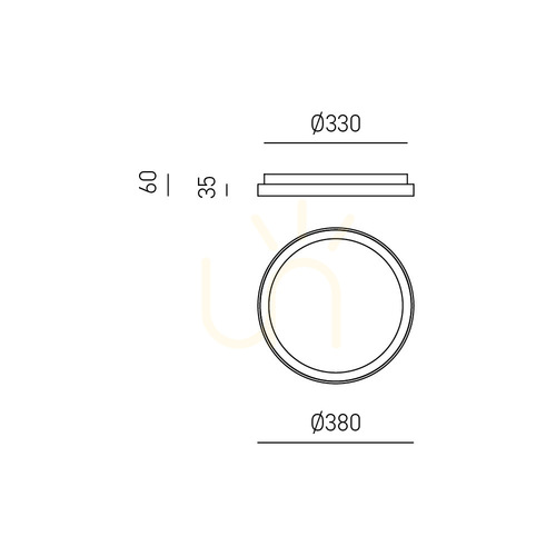 Check KRIZIA P/P 3000K FKRPO1 Ceiling Light, Gold, Gea Luce