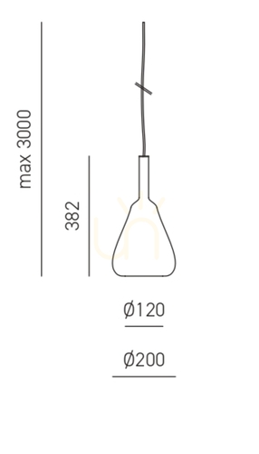 Check OFELIA S/11 FOFSV11 Green Transparent Pendant Light by Gea Luce