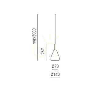 OFELIA S/11 MINI FOFSV11M Pendant Light, Transparent Green, Gea Luce small 1