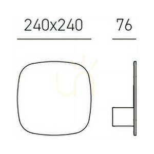 STEP A/P MSTEASB Wall Sconce, White, Gea Luce small 1