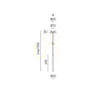 THALASSIA SP/I FTHSO1I Gold Pendant Light by Gea Luce small 1
