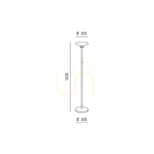 Check GPIB10 Floor Lamp, White, Gea Luce