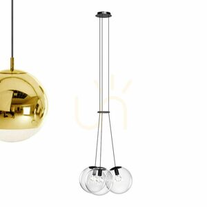 Cluster Pendant Light s.luce Orb, 3-Light Clear Glass Globes, E27 10 Cluster Pendant Light s.luce Orb, 3-Light Clear Glass Globes, E27 small 10