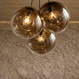 3-Light Cluster Pendant Light s.luce Orb Gold Glass Globe 30 cm 2 3-Light Cluster Pendant Light s.luce Orb Gold Glass Globe 30 cm small 2