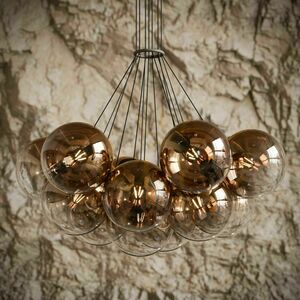 Cluster Chandelier s.luce Orb 13-Light Clear Glass Globe Pendant Light 1 Cluster Chandelier s.luce Orb 13-Light Clear Glass Globe Pendant Light small 1