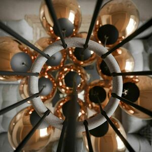 Cluster Pendant Light s.luce Orb 13-Light Clear Glass Globe Chandelier, E27 5 Cluster Pendant Light s.luce Orb 13-Light Clear Glass Globe Chandelier, E27 small 5