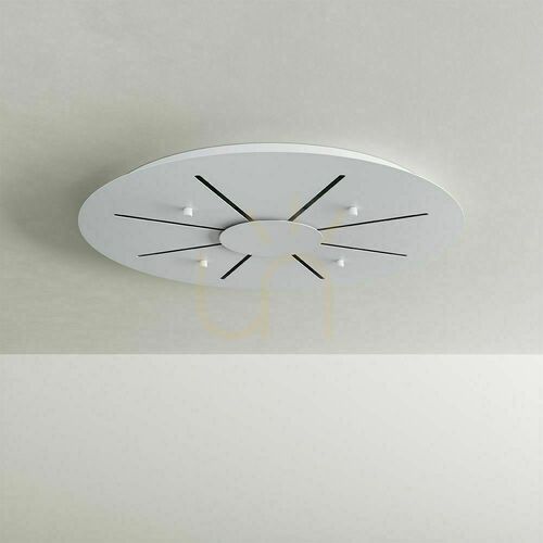 Check Chandelier s.luce Echos 8-Light Clear Glass with 80 cm Canopy