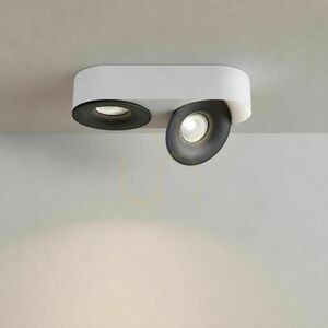 Adjustable LED Ceiling Spotlight s.luce Santa Duo 2-Light Black 22W 4000K Dimmable 1 Adjustable LED Ceiling Spotlight s.luce Santa Duo 2-Light Black 22W 4000K Dimmable small 1