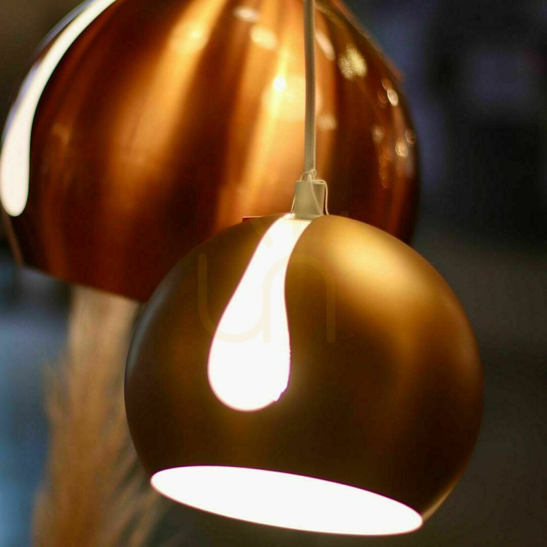 View Cluster Pendant Light s.luce Ball 7-Light Copper Metal with 20 cm Shades Cluster Pendant Light s.luce Ball 7-Light Copper Metal with 20 cm Shades
