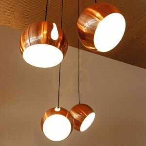 Cluster Pendant Light s.luce Ball, 7-Light, White Metal, 30 cm, E27 12 Cluster Pendant Light s.luce Ball, 7-Light, White Metal, 30 cm, E27 small 12