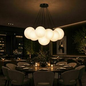 Cluster Pendant Light s.luce Orb 7-Light Smoked Glass 20 cm E27 0 Cluster Pendant Light s.luce Orb 7-Light Smoked Glass 20 cm E27 small 0