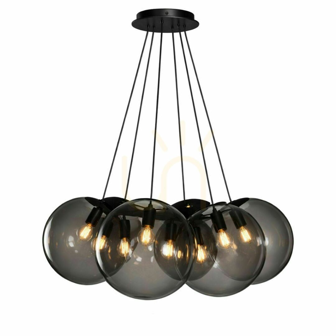 Check Cluster Pendant Light s.luce Orb 7-Light White Glass, 7 x 20 cm Cluster Pendant Light s.luce Orb 7-Light White Glass, 7 x 20 cm