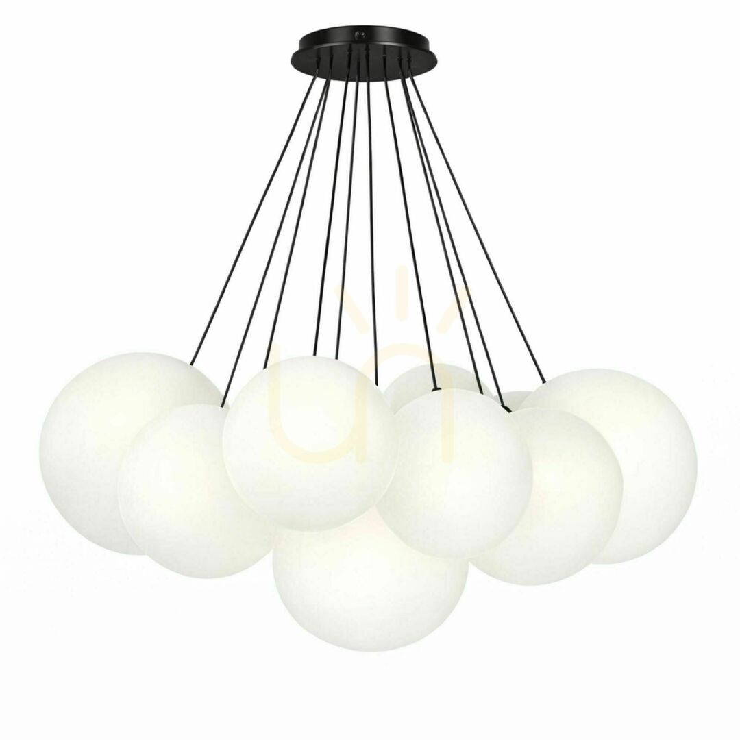Preview Cluster Chandelier s.luce Orb, 13-Light Glass Pendant Light, Gold, 80 cm Cluster Chandelier s.luce Orb, 13-Light Glass Pendant Light, Gold, 80 cm