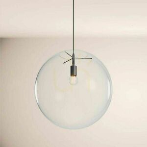Cluster Pendant Light s.luce Orb 3-Light Brown Glass, 50 cm small 12
