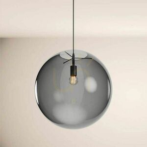 Cluster Pendant Light s.luce Orb 3-Light Brown Glass, 50 cm small 13